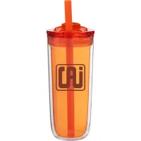 16 oz Simone Travel Tumbler (Orange)