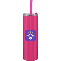 16 oz Lane Travel Tumbler (Matte Hottest Pink)