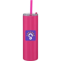 16 oz Lane Travel Tumbler (Matte Hottest Pink)