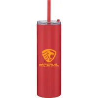 16 oz Lane Travel Tumbler (Matte Red)