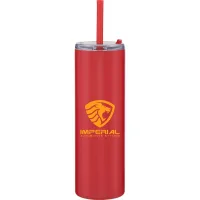16 oz Lane Travel Tumbler (Matte Red)