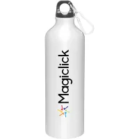 24 oz h2go Aluminum Classic Water Bottle (Silver)