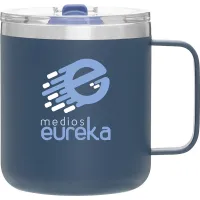 12 oz Camper Travel Mug (Matte Blue)