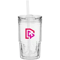 16 oz Clarity Double-Wall Travel Tumbler