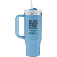 30 oz Stanley Quencher H2.0 FlowState Stainless Steel Water Bottle (Blue Sky)