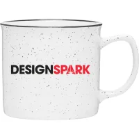 12 oz Cambria Glossy Speckled Ceramic Mug