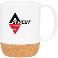 13 oz Beck Two-Tone Cork Base Ceramic Mug