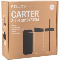 16 oz Fellow Carter 3-In-1 Sip System Double-Wall Travel Tumbler