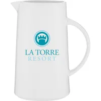 67 oz Wasser Glossy Ceramic Pitcher