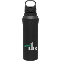 20.9 oz h2go Houston Glossy Copper Insulated Double-Wall Water Bottle