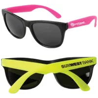 Neon Sunglasses with Black Frame