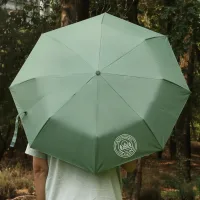 40'' Arc Gem Wooden Handle Automatic Umbrella