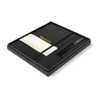 Moleskine Large Notebook and Kaweco Pen Gift Set - Black