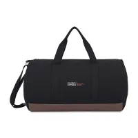 Ivy Recycled Cotton Barrel Duffel - AWARE - Black