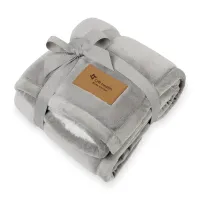 Minkie Sherpa Recycled Polyester Baby Blanket - Elephant