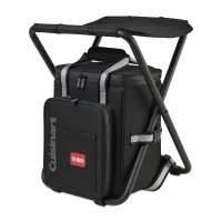 Cuisinart Outdoors Folding Chair Backpack Cooler - Black
