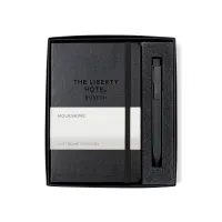 Moleskine Medium Notebook and GO Pen Gift Set - Black