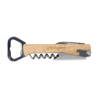 4" 1 Wine & Bottle Opener - Wood