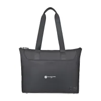 Travis & Wells Lennox Recycled Nylon Laptop Tote - Black