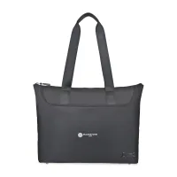 Travis & Wells Lennox Recycled Nylon Laptop Tote - Black