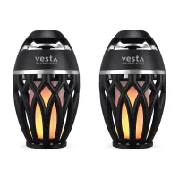 iLive? Tiki & Bluetooth Speakers with LED Flame - Black