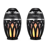 iLive? Tiki & Bluetooth Speakers with LED Flame - Black