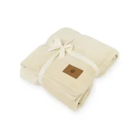 Mink Ever Soft Recycled Polyester Throw Blanket - Chalk