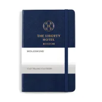 Moleskine Hard Cover Ruled Medium Notebook - Navy Blue