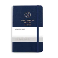 Moleskine Hard Cover Ruled Medium Notebook - Navy Blue