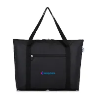 RuMe Recycled Ripstop rPET cFold Travel Tote - Black