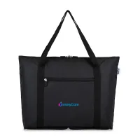 RuMe Recycled Ripstop rPET cFold Travel Tote - Black