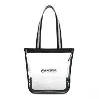 Sigma Clear Zippered Tote - Clear