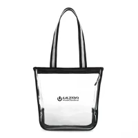 Sigma Clear Zippered Tote - Clear