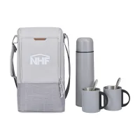 Parkview Recycled rPET Insulated Coffee-to-Go Carry Tote - Greystone