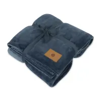 Mink Ever Soft Recycled Polyester Throw Blanket - Vintage Indigo