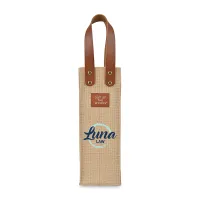 Out of the Woods Jute Wine Tote - Natural