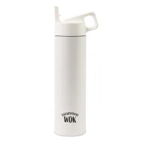 MiiR Vacuum Insulated Wide Mouth Leakproof Straw Lid Bottle - 20 Oz. - White Powder