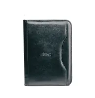 Deluxe Executive Vintage Leather Padfolio - Black