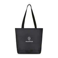 Renew Recycled rPET Packable Shopper - AWARE - Black