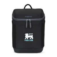 Igloo Day Chiller Recycled Poly Backpack 12 Can Soft Cooler - Black