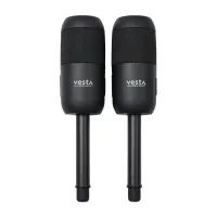 iLive Indoor and Outdoor Bluetooth Solar Speakers - Black