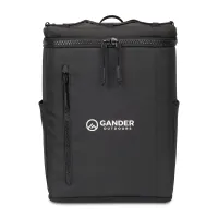 Acadia Recycled rPET Backpack Cooler - Black