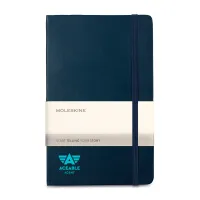Moleskine Hard Cover Ruled Large Expanded Notebook - Sapphire Blue