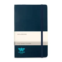 Moleskine Hard Cover Ruled Large Expanded Notebook - Sapphire Blue