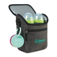 Reagan Recycled rPET Baby Bottle Cooler - Charcoal Heather
