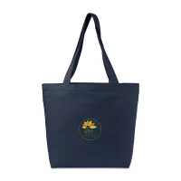 Recycled Cotton Shopper Tote with Interior Pocket - AWARE - Indigo Denim