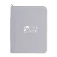 Morgan Executive Zippered Padfolio - Greystone