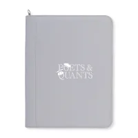 Morgan Executive Zippered Padfolio - Greystone