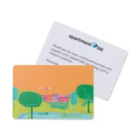 Custom Greeting Card - White
