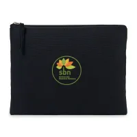 Recycled Cotton Zippered Pouch - AWARE - Black